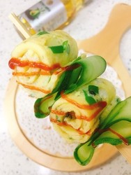 宝宝辅食——小银鱼鸡蛋卷