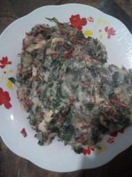 马齿苋菜饼子
