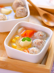 山药玉米肉丸汤  宝宝辅食食谱