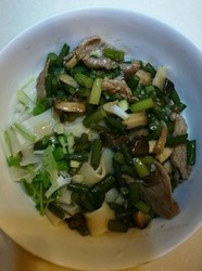 香菇大肉打卤面