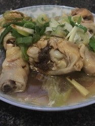 葱油蒸鸡腿