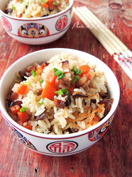腊肉香菇焖饭