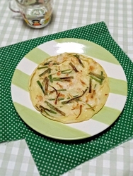 鲜虾香葱煎饼
