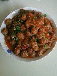 西红柿烧肉丸
