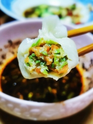 豆角红萝卜肉饺子