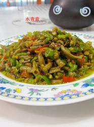 尖椒炒咸豆角