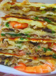 大虾猪肉馅酥饼