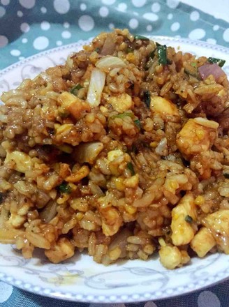 黑胡椒洋葱鸡肉泰国香米炒饭