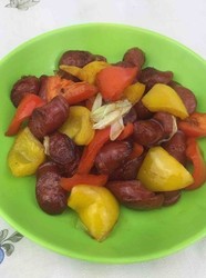 香肠炒彩椒