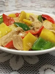 彩椒菠萝鸡片