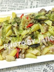 猪展肉炒杂蔬