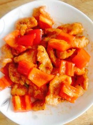 红椒咕咾鸡肉