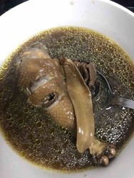 花胶羊肚菌海参鸡汤