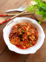 辣肉末烧豆腐
