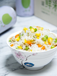 玉米豆角肉末炒饭