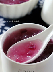 美容养颜紫薯银耳羹