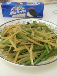 土豆丝炒芸豆丝