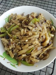 尖椒炒茄子丝