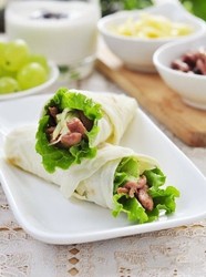 肉丝卷饼