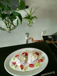 酸奶淋紫薯