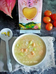 三文鱼小米粥