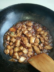 红烧肉炖干豆角