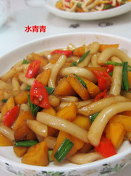 南瓜丁炒粉