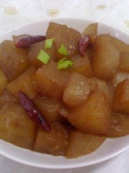 油焖白萝卜