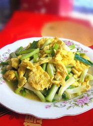小葱炒鸡蛋