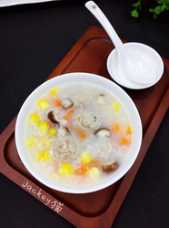 香菇粟米肉丸粥