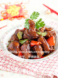青红椒焖鸭肉