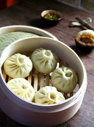 牛肉大葱小笼包