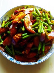 豆角烧茄子