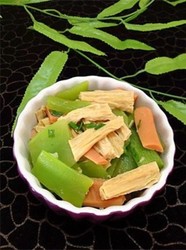 腐竹炒莴笋