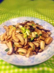 肉末鲜蘑菇