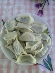 韭菜皮皮虾饺子