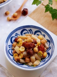 西梅蜜渍荷塘二宝