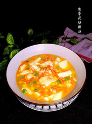虫草花豆腐汤
