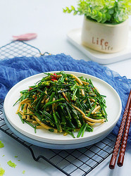 韭菜苔炒香干