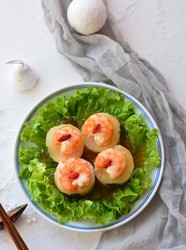 鲜虾瑶柱蒸冬瓜