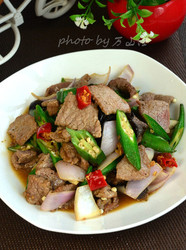 【牛气冲天】秋葵炒牛肉