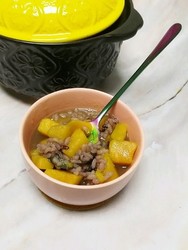 大米黑米山芋粥