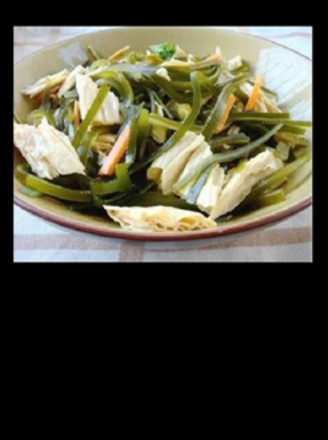 豆黄金天然腐竹拌海带