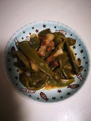 炖花豆角