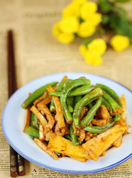 冬笋肉丝炒杭椒