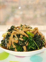 刺五加叶炒里脊肉