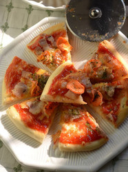 培根胡萝卜匹萨