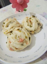 香葱火腿花卷