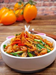 韭菜炒河虾