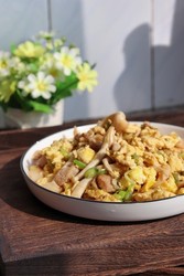 白玉菇炒蛋